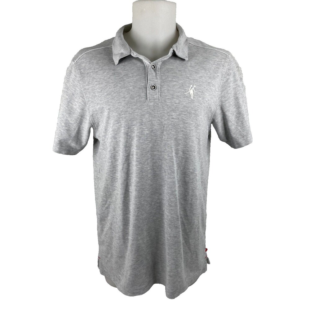 Toes On The Nose Men XL Gray Polo Shirt Surf Style Casual Beach